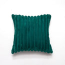Ljojo Luxury Faux Fur Striped Pillow Covers White