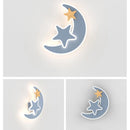 LED Wall Lamp Nordic Moon Star Model Wall Light Home Decor Bedroom Sconce by Ljojo.