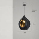 Wabi Sabi Resin LED Chandelier Minimalist Pendant Lamp - for Home Decor by Ljojo