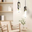 Art Deco LED Pendant Light White Marble Acrylic Bedroom Kitchen Dining Room - Ljojo