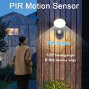 Ljojo 12W Outdoor Wall Lamp - Motion Sensor LED Aluminum Sconce, Waterproof IP65