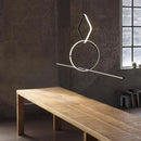 Ljojo Minimalist Line Chandeliers: Elegant LED Pendant Lighting with Magnetic Suction Connection