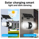 Ljojo 1000LM Solar Security Motion Sensor Flood Lights for Outdoor Garden