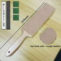 2026 Portable Knife Sharpening Stone - Aluminum Base Polishing Leather Strip - Kitchen Sharpening System by Ljojo