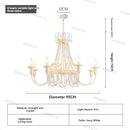 French Cream Style Living Room Chandelier | Princess Room Main Light by Ljojo