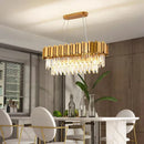 Ljojo Luxury Crystal Chandelier Pendant Light for Living Room and Dining Room