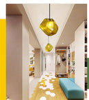 Ljojo Classic Iron/Glass Pendant Lights - Modern E27 Indoor Bedroom Decor Fixtures