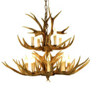 American Style Antler Deer Chandelier For Living Room - Farmhouse Hanging Light by Ljojo