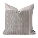 Ljojo Light Grey Splice Pillow Cushion for Home & Hospitality