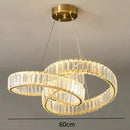 Modern Crystal Chandelier Luxury Pendant Lamp for Living Room Dining Room by Ljojo