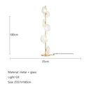 Italian Minimalist LED Floor Lamp Smoke Gray Glass for Artistic Home Decor by Ljojo