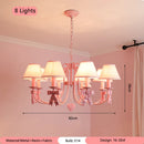 Pink Cradle Shaped LED Pendant Light Chandelier for Children's Bedroom by Ljojo