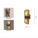 Hand Woven Rattan Wall Lamp: Japanese Retro Wabi Sabi Style for Tea Room by Ljojo