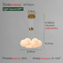 Nordic Round Glass Lamp Chandeliers - Postmodern Bedroom Living Room Lusters by Ljojo