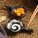 Ljojo 4-Piece Japanese Tableware Set with Chopsticks and Plum Blossom Seasoning Plates