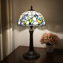Green Birds Style Stained Glass Table Lamp for Bedroom & Living Room by Ljojo