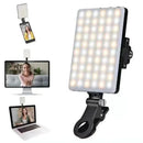 Ljojo LED Cell Phone Fill Light - Portable Handheld Clip-on for Live Meeting Selfie Photography