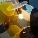 Medieval Bauhaus Acrylic LED Pendant Lights for Living Room - Colorful Chandeliers by Ljojo