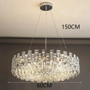 Ljojo Luxury Crystal Chandelier Pendant Light for Living Room - Modern Elegant Ceiling Lighting