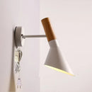 Industrial Style White Wall Lamp Creative Minimalist Bedroom Bedside Light Ljojo