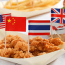 Disposable Bamboo Fruit Stick Small Flag Toothpick for Cake Cocktail Decoration