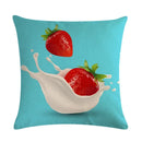 Ljojo Lemon Strawberry Milk Linen Pillowcase 45*45cm