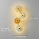 Ljojo LED Glass Wall Light Set for Living Room TV Background & Bedside Aisle