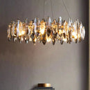 Ljojo Luxury Crystal Chandelier | Modern Dining Room Pendant Light Glowing with Elegance