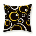 Abstract Geometric Printing Pillowcase in Yellow, Black, White, Gray for Ljojo Pillows