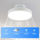 Ljojo Luxury Smart Ceiling Fan Light Remote Control Dimmable LED Chandelier