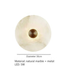 Ljojo Marble LED Wall Lamp Gold Aluminium Art Deco Sconce for Hotel Aisle