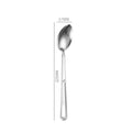 Ljojo Long Handle Soup Spoon Ladle Colander Tableware Kitchen Utensils