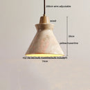 LED Pendant Lights Yellow Travertine Earthen Jar Chandelier for Living Room by Ljojo