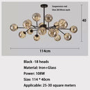 LED Chandelier Pendant Light Starry Magic Bean Modern Elegant Creative Lighting for Living Room by Ljojo