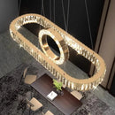 Ljojo Minimalist Crystal Pendant Light - Premium Italian Villa Hanging Fixture
