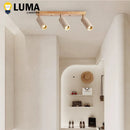 Yellow Travertine Stone Ceiling Lamp 3 Heads Spotlight for Bedroom and Clothing Store by Ljojo