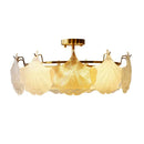 Ljojo Modern Glass LED Chandelier: Creative French Design for Living Dining Room Decor