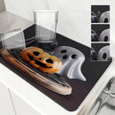 Halloween Pumpkin Head Ghost Absorbent Drying Mat by Ljojo