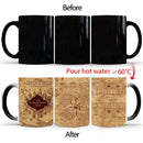Ljojo Marauder Map Color Changing Cup Mug - Magic Heat Sensitive Tea Coffee Gift