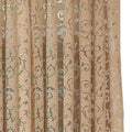 Ljojo Luxury Floral Jacquard Tulle Eyelet Curtains - European Style for Living Room