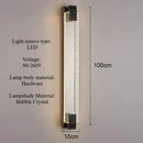 Ljojo Crystal Bubble Wall Light Modern LED Fixture for Bedroom Living Room Home Decor