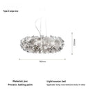Ljojo Modern Acrylic Flower Chandelier for Bedroom and Dining Room