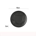 Ljojo Matte Ceramic Ripple Plate - Specialty Tableware for Snacks, Sushi, and Desserts