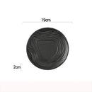 Ljojo Matte Ceramic Ripple Plate - Specialty Tableware for Snacks, Sushi, and Desserts