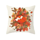 Flamingo Flower Rainforest Cushion Cover with Tropical Plant Animal Pattern by Ljojo