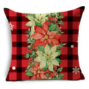 Ljojo Linen Christmas Cushion Cover 45x45cm Home Office Living Room Merry Christmas Gifts