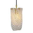 French Retro Copper Beaded Chandelier Bar Counter Pendant Lighting by Ljojo