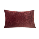 Burgundy Chenille Throw Pillow Covers x2 - Ljojo Home, 30x50, Soft & Retro, Living Room Décor
