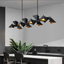 Modern Black Geometric Chandelier Lamp for Dining Room by Ljojo