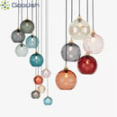Nordic LED Pendant Lights Glass Stone Bubbles Chandeliers for Living Room by Ljojo